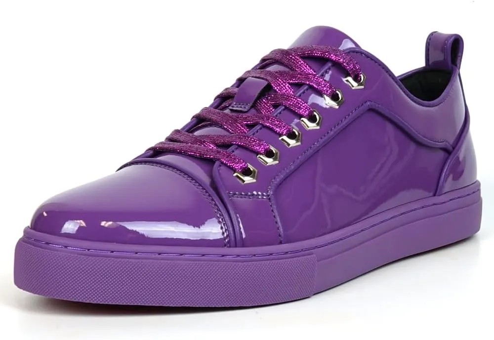 FI-2415-2 Patent Leather Cap tor Lace up Sneaker