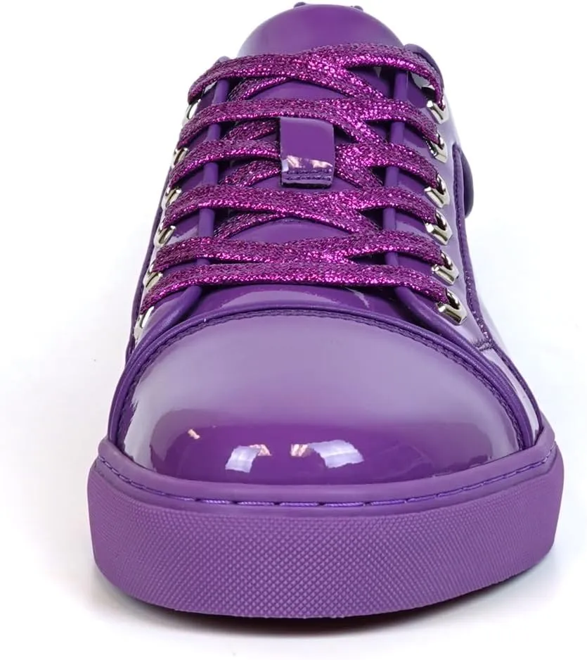 FI-2415-2 Patent Leather Cap tor Lace up Sneaker