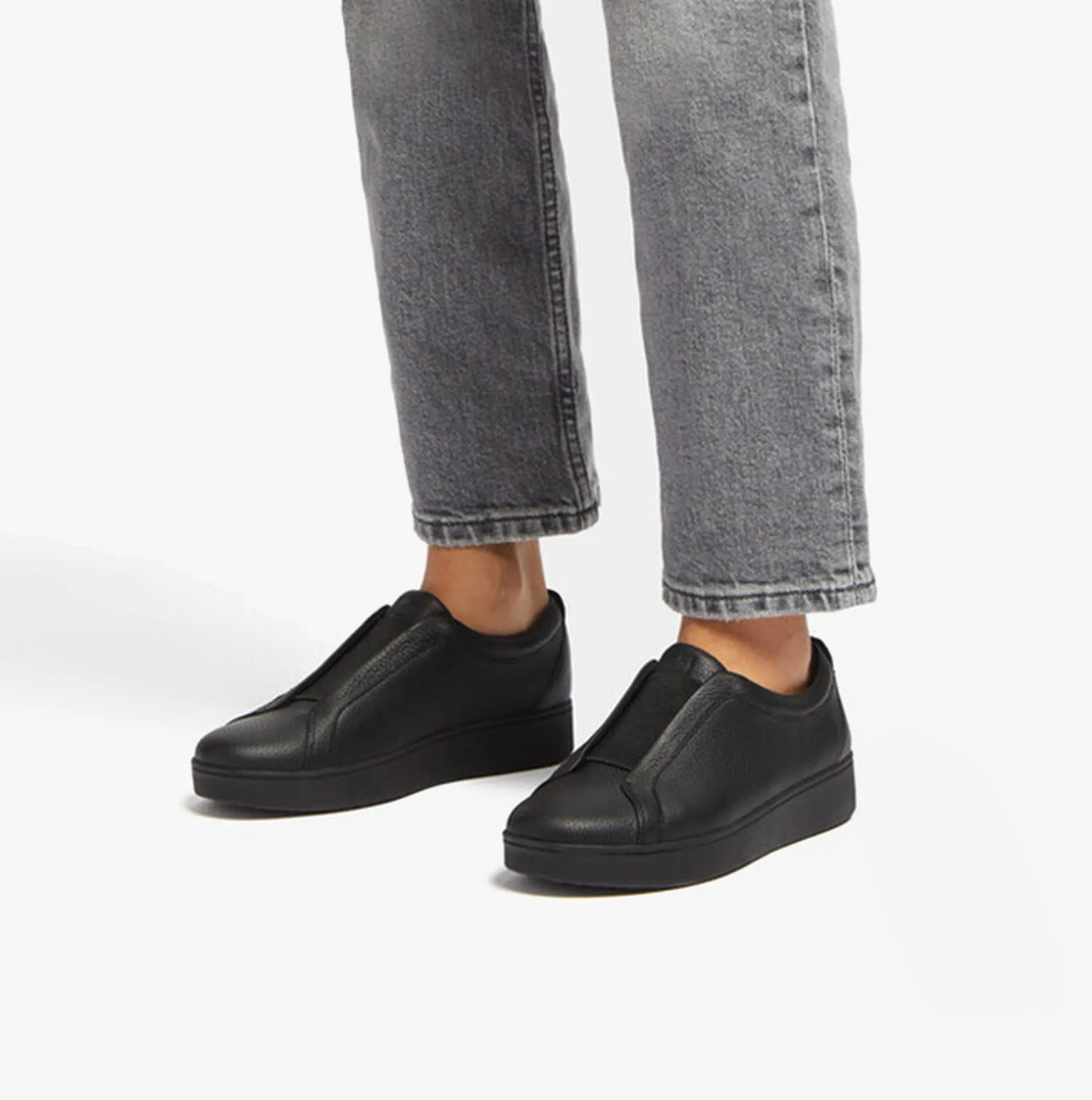 FitFlop RALLY SLIP ON Womens Trainers All Black