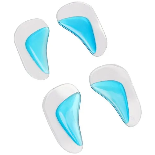 footinsole Arch Support Insoles (4 PCS) Pu Gel Foot Massage Flat Feet Insoles 2 Pairs