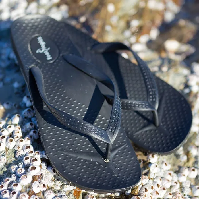 Footlogics Men's Thong – Black
