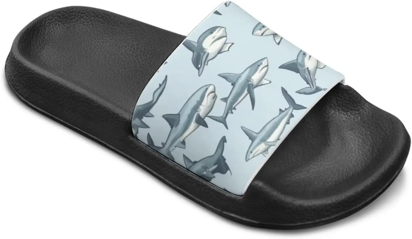 Forchrinse Kids Slides for Boys Girls House Slippers Arch Support Sport Sandals Summer Beach Slippers