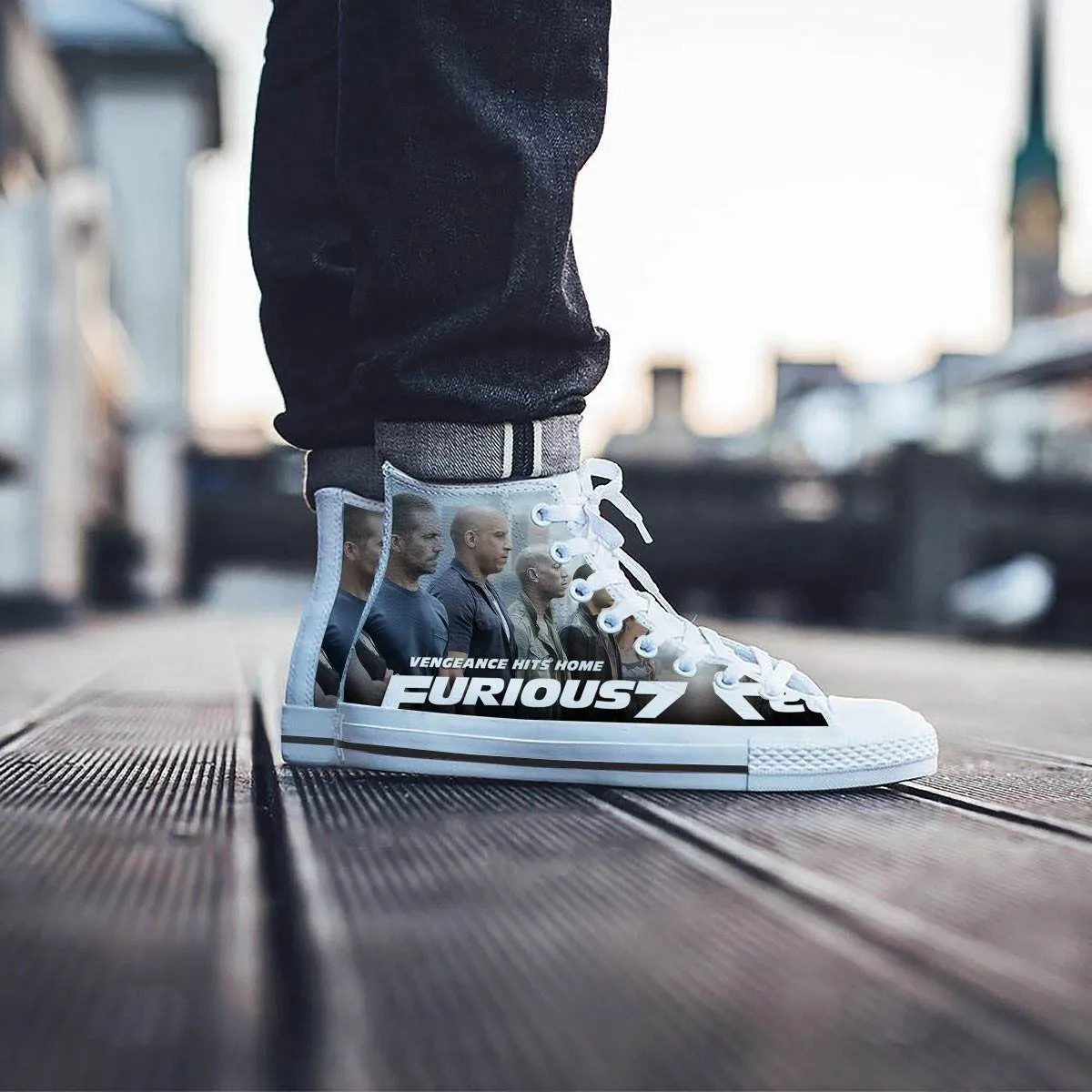 furious 7 mens high top sneakers high top