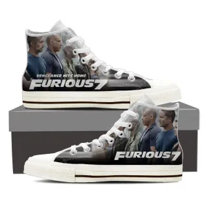 furious 7 mens high top sneakers high top