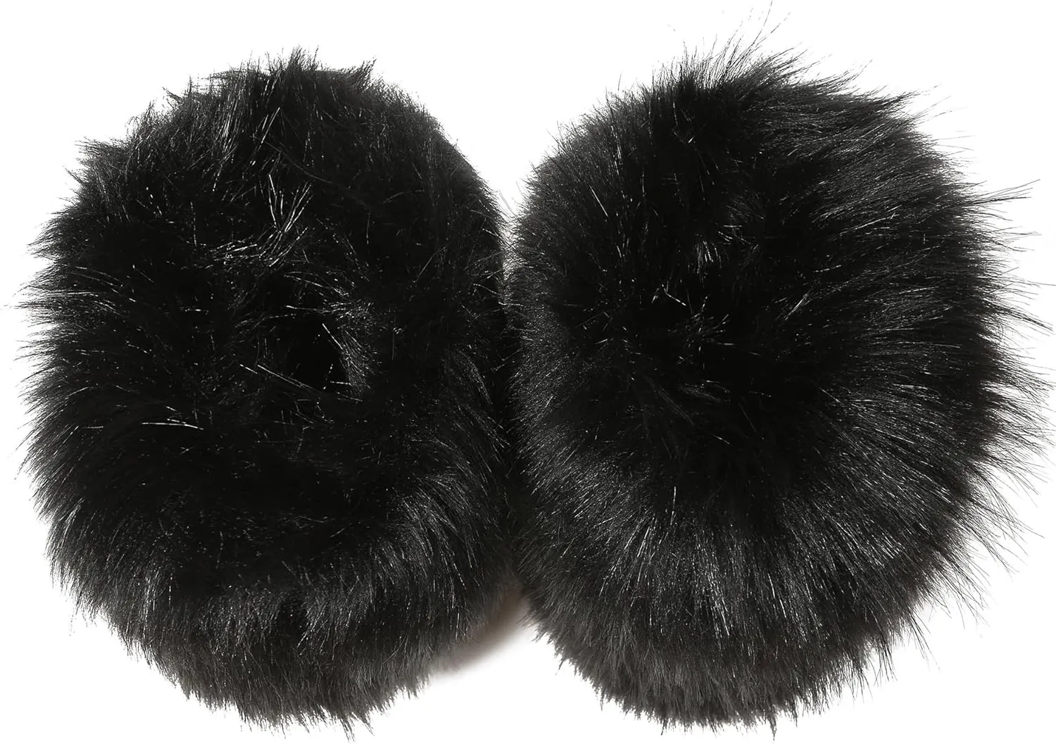 Fuzzy Fluffy Boots for Women Classic Warm Suede Slip On Mid-calf Snow Boot Comfortable Natural Fur Winter Flat Shoes Girl Outdoor Indoor
