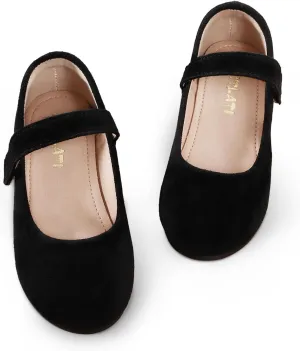 Girls Mary Jane Dress Shoes Toddler Flower Girls Casual Slip on Ballet Flats School Wedding Party Church Shoes