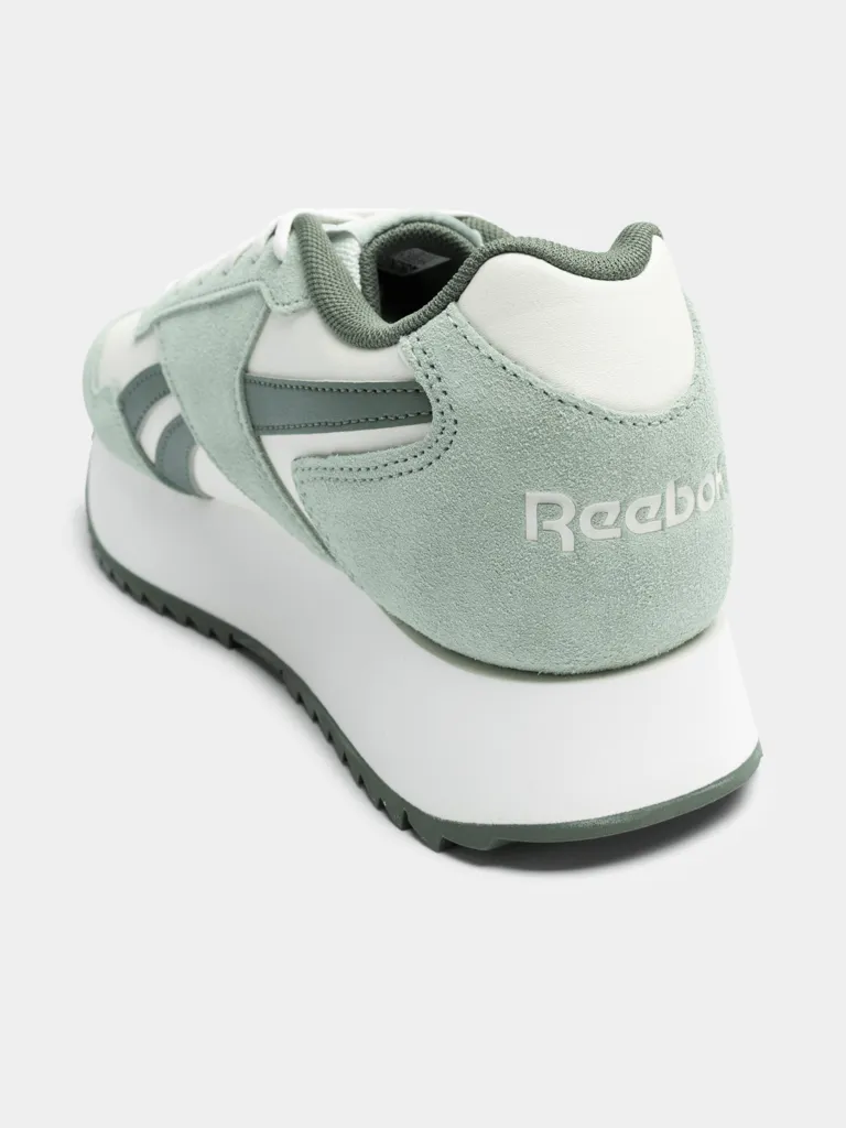 Glide Ripple Double Sneaker in Chalk / Hybrid Green / Breakaway Green