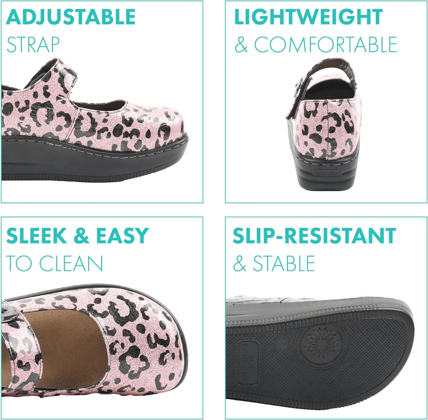 Glolily Women's Comfort Clogs- Professional Lightweight Slip-Resistant Work Shoe with Extra Cushion and Removeable Orthotic Arch Support Footbed for Women