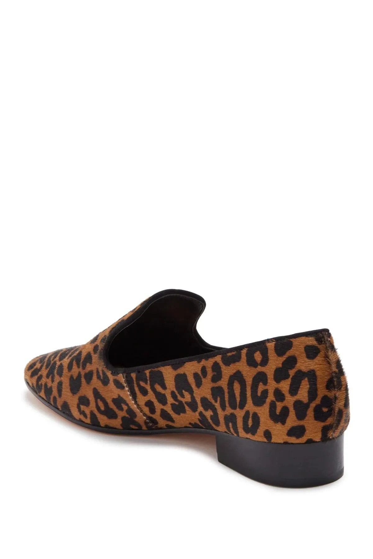 Graca Highly-rated On Loafer Leopard Calf Print Genuine Sandstone Black Slip Hair Reduced price Schutz
