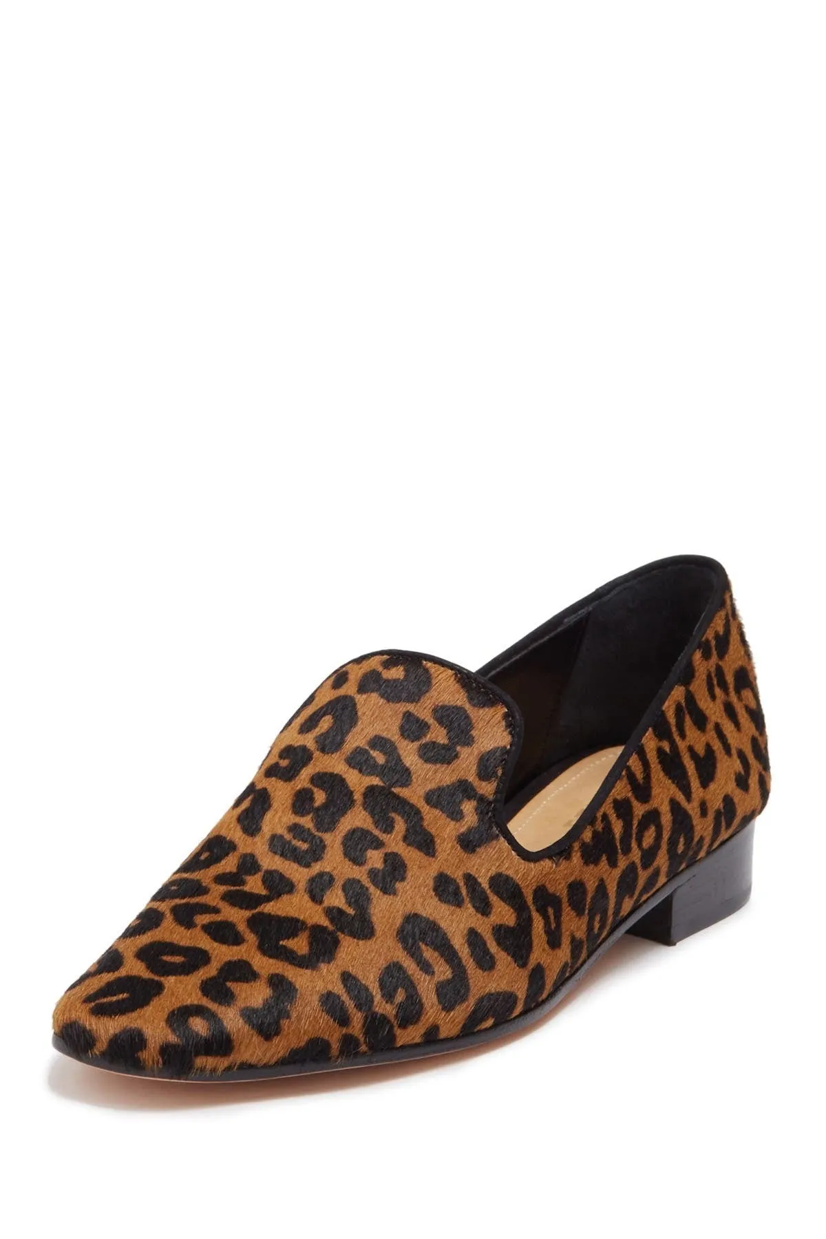 Graca Highly-rated On Loafer Leopard Calf Print Genuine Sandstone Black Slip Hair Reduced price Schutz