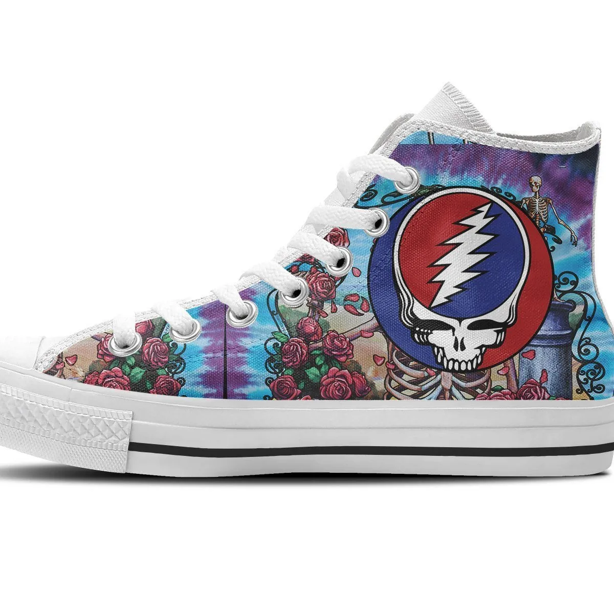 grateful dead mens high top sneakers