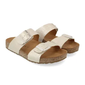Haflinger Andrea Slide Sandal (Women) - Cream