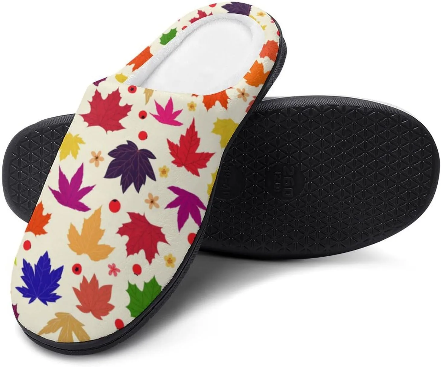 Halloween Party Green House Slippers For Woman Mens Funny Memory Foam Bedroom Slippers Indoor Outdoor Slip-On Shoes