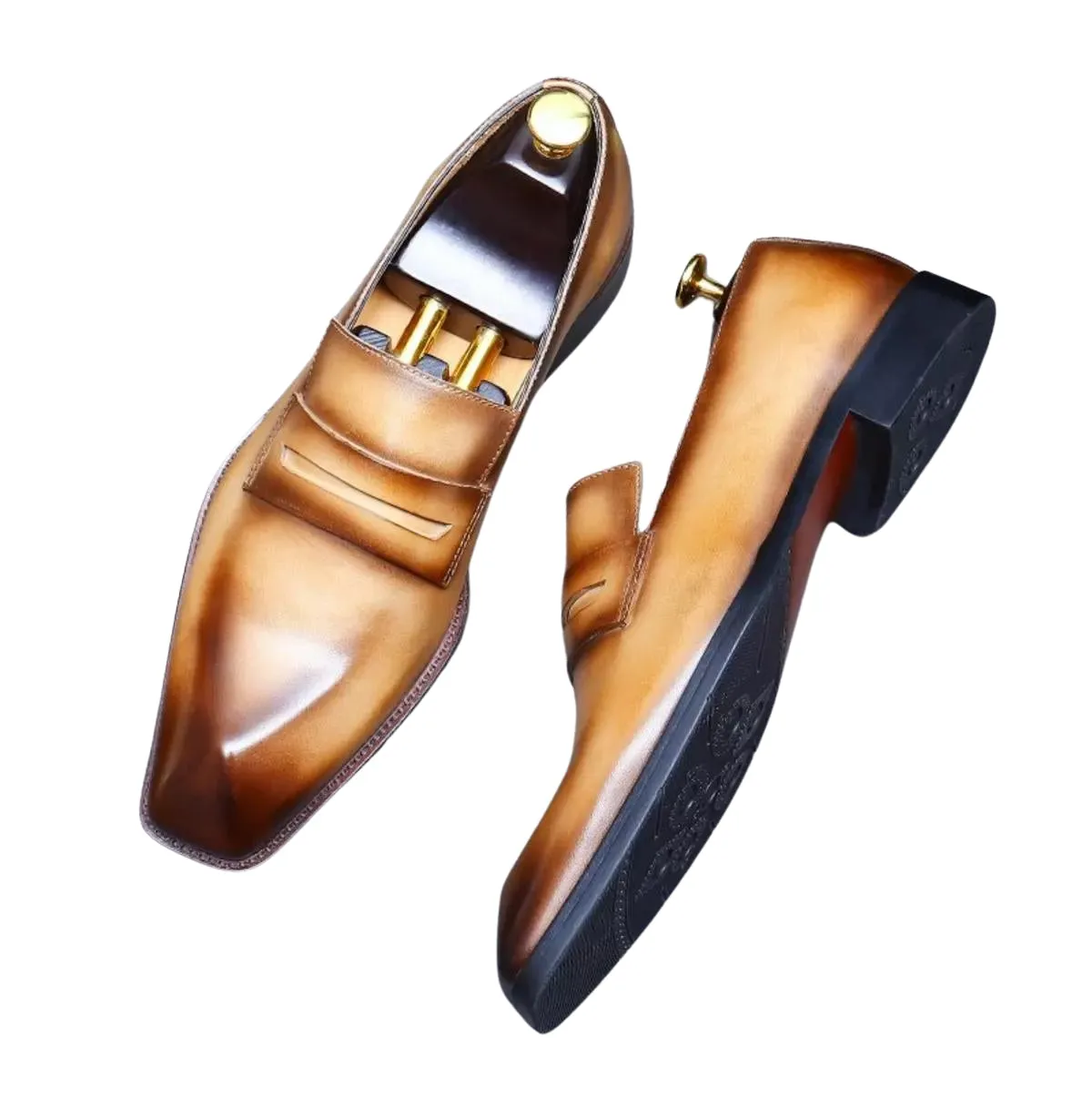 Handmade Full Grain Leather Penny Loafer Dress Shoes