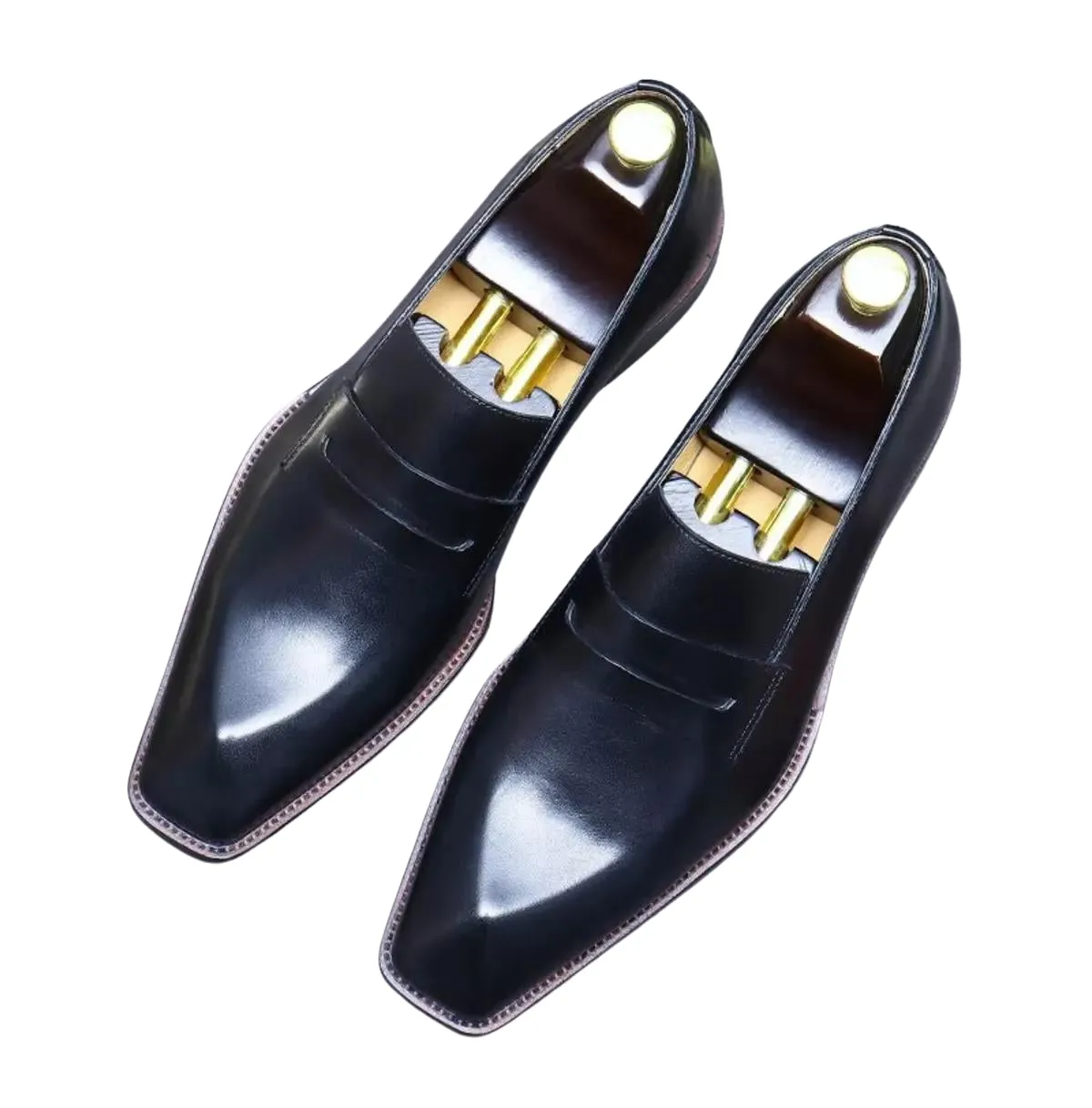 Handmade Full Grain Leather Penny Loafer Dress Shoes