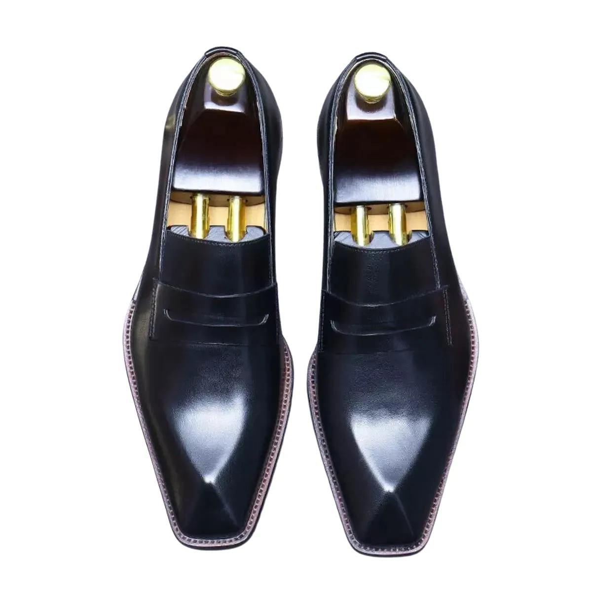Handmade Full Grain Leather Penny Loafer Dress Shoes