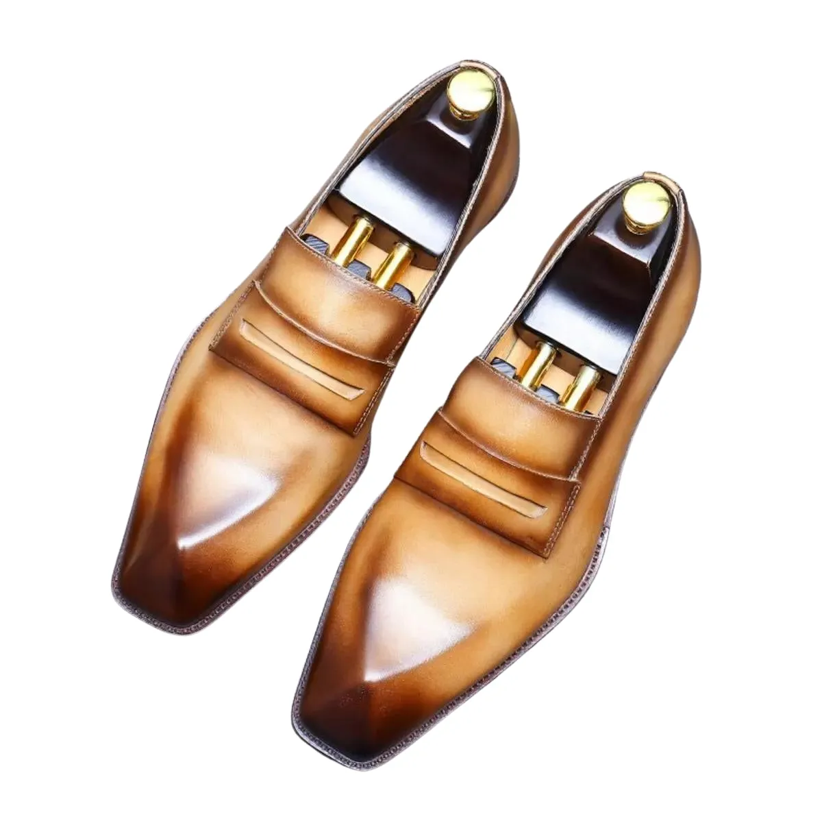 Handmade Full Grain Leather Penny Loafer Dress Shoes
