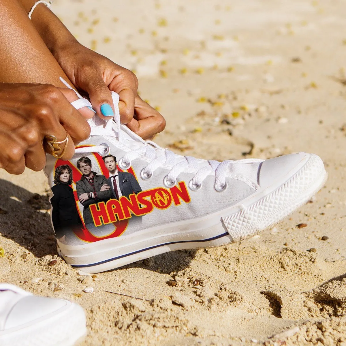 hanson ladies high top sneakers