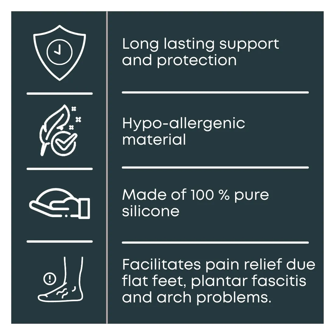Helios Silicone Arch Support