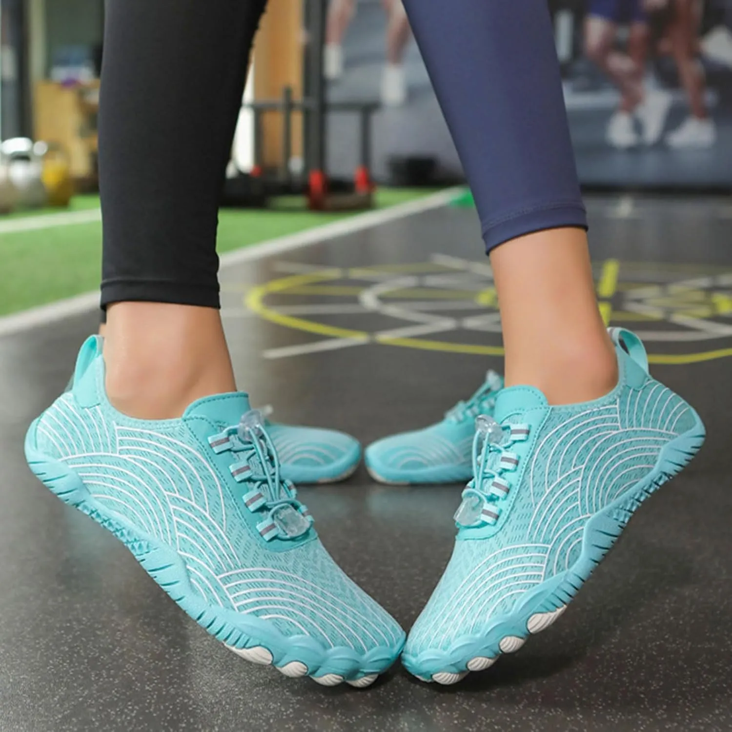 Hike Barefoot Shoes for Women Breathable Non-Slip Athletic Footwear Wide Toe Box Barefoot Grounding Shoes Beach Outdoor Running Sneakers Healthy Non-Slip Shoe Unisex