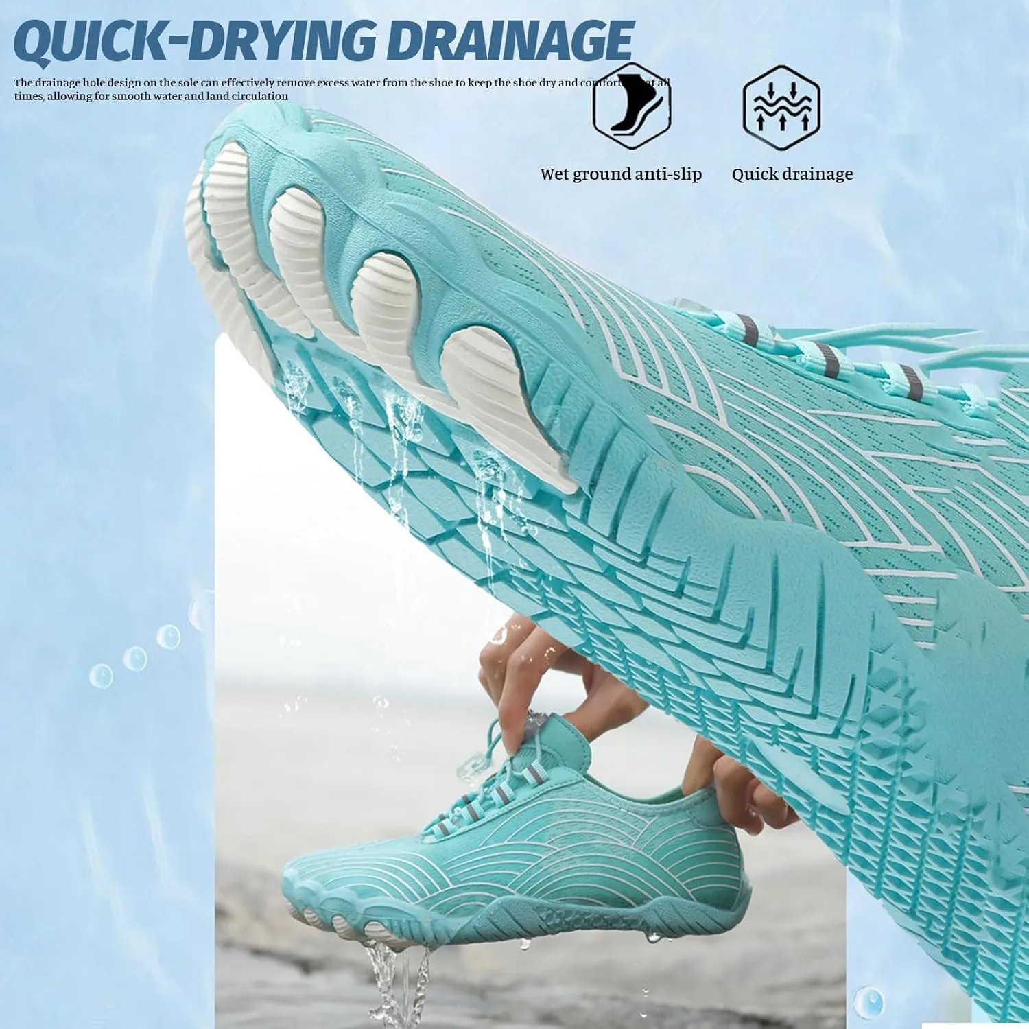 Hike Barefoot Shoes for Women Breathable Non-Slip Athletic Footwear Wide Toe Box Barefoot Grounding Shoes Beach Outdoor Running Sneakers Healthy Non-Slip Shoe Unisex