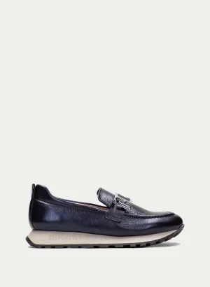 HISPANITAS - HI243621 SLIP-ON LOAFER - NAVY LEATHER