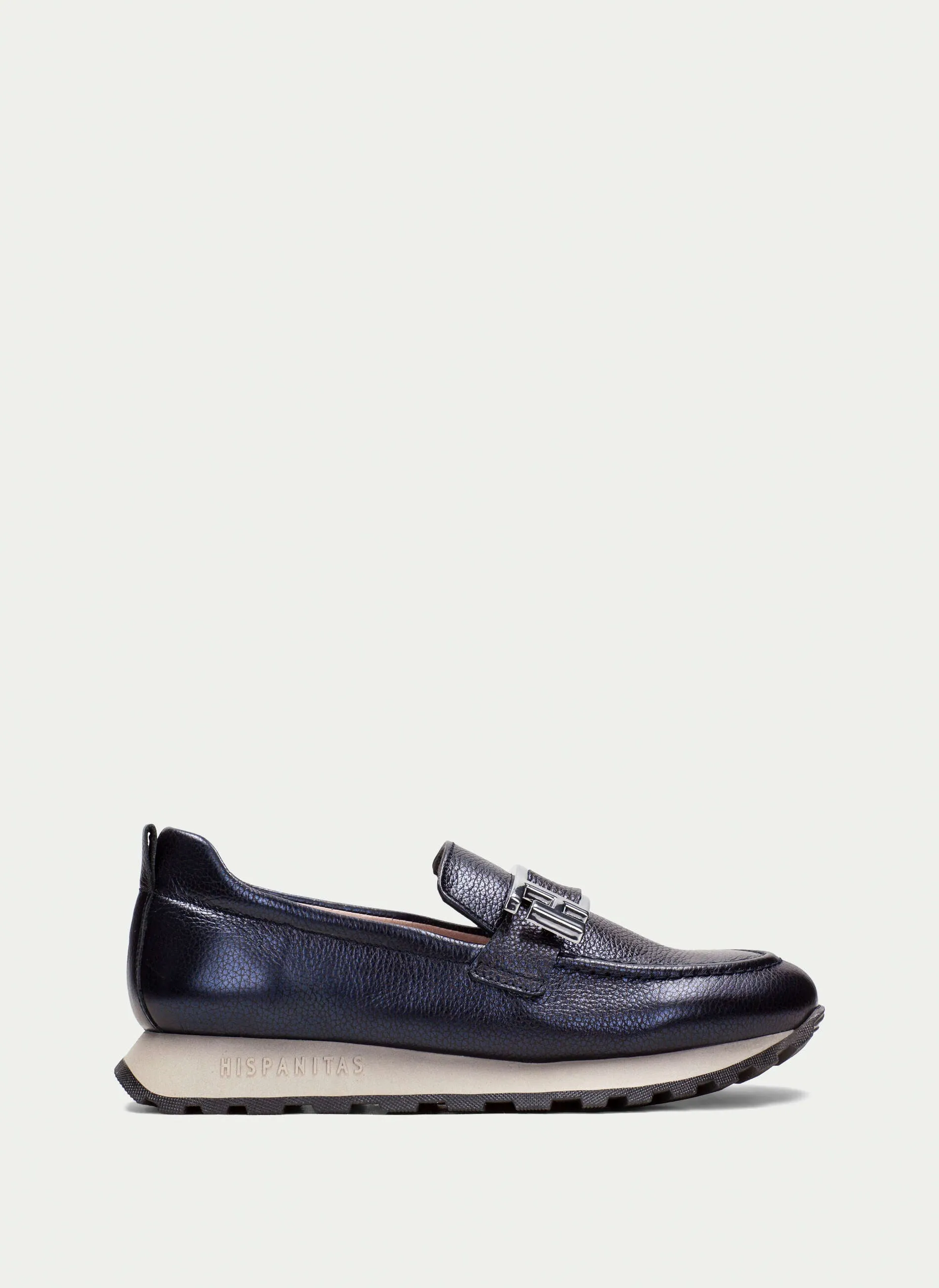 HISPANITAS - HI243621 SLIP-ON LOAFER - NAVY LEATHER
