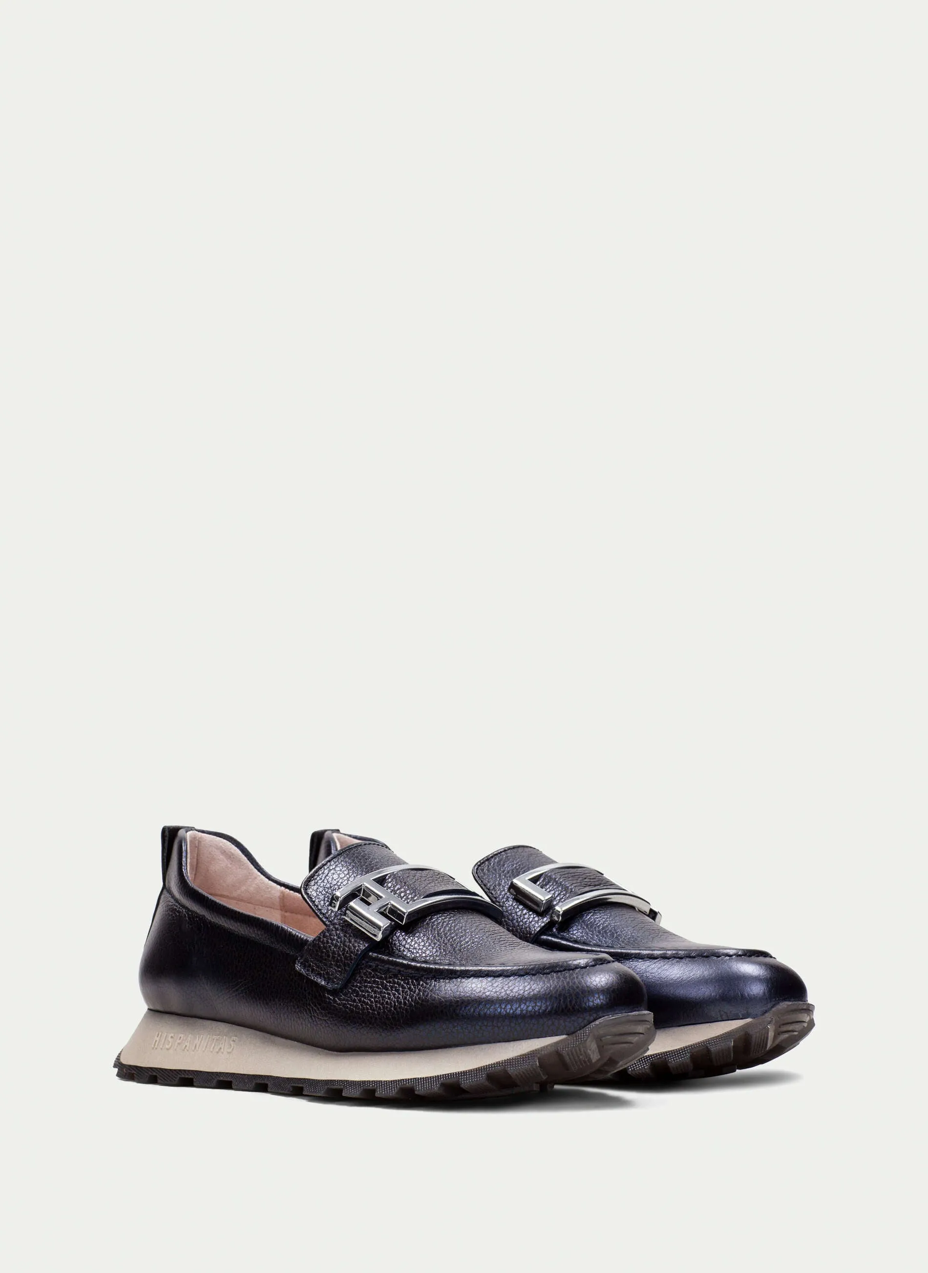HISPANITAS - HI243621 SLIP-ON LOAFER - NAVY LEATHER