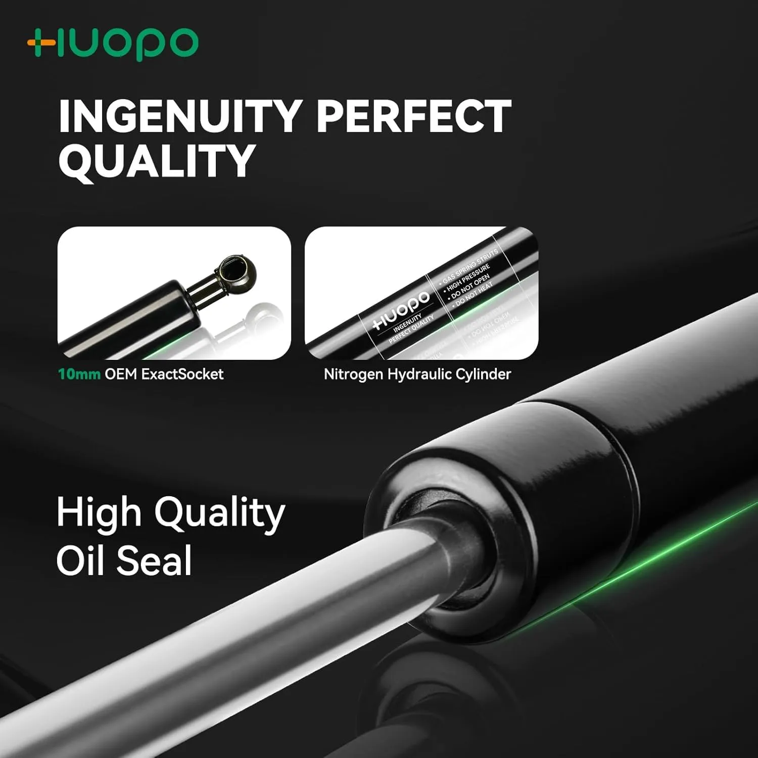 HUOPO 28 inch 80 lb/356 N Gas Struts Shocks 28" Lift Support for Tonneau Cover Truck Undercover Replacement Parts Pickup RV Bed Cover Boat Engine Trailer Hatch Trap Door Heavy Lid,2pcs