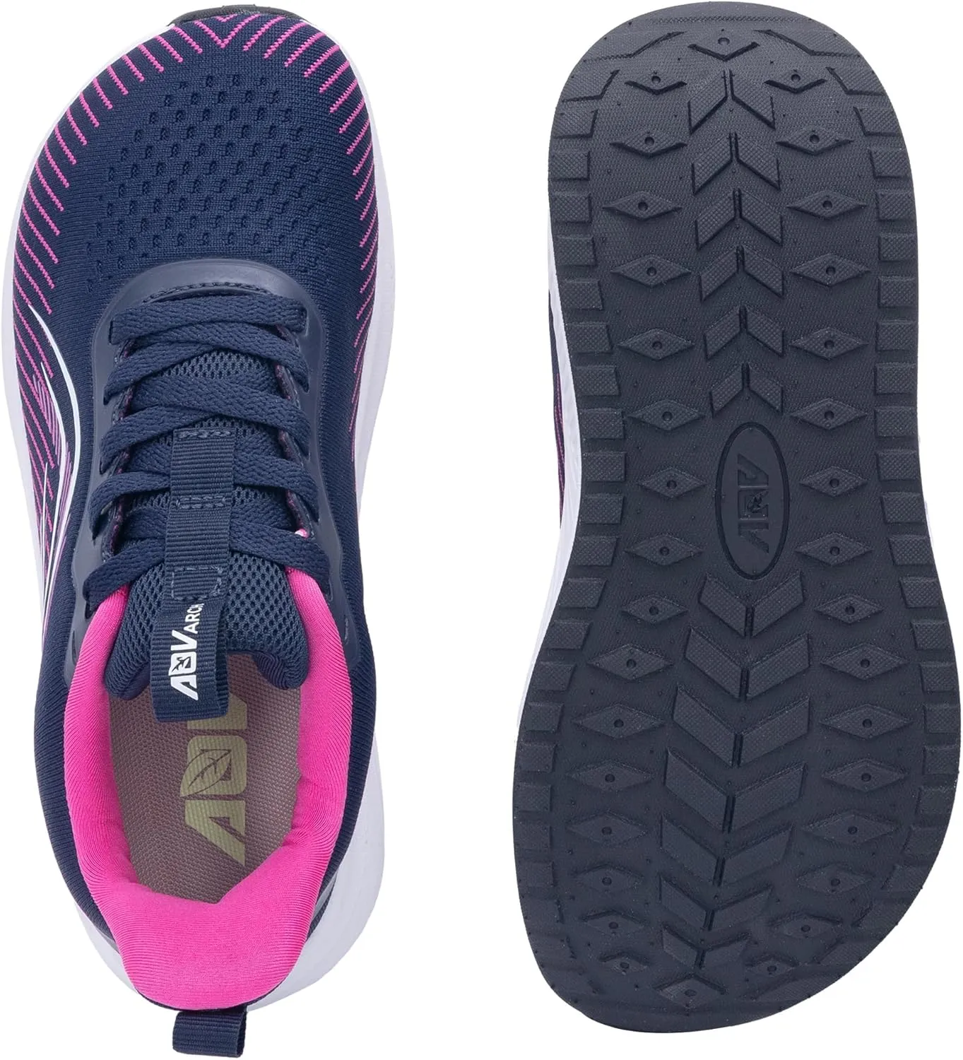 IIV Women Walking Shoes for Plantar Fasciitis | Wide Toe Box Shoes for Bunions | Arch Support Orthotic Shoes for Standing All Day