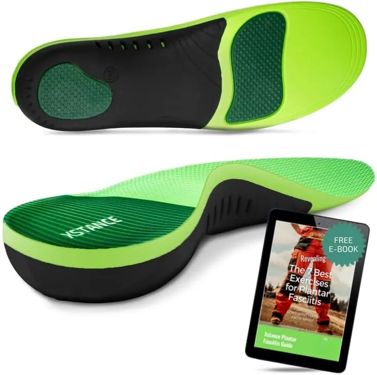 Insoles 2.0 for Men & Women – Plantar Fasciitis, Heel Pain, Flat Feet & Overpronation | Heavy-Duty Arch Support for Standing All Day | Built for 200  lbs | Men’s 10.5-12 / Women’s 11.5-13