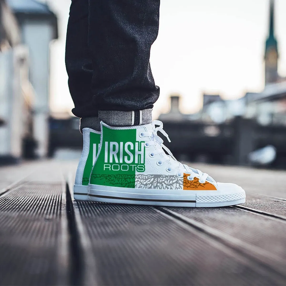 irish roots new mens high top sneakers high top