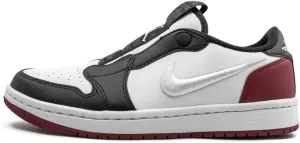 Jordan Nike Women's Shoes Air 1 Retro Low Slip Black Toe AV3918-102