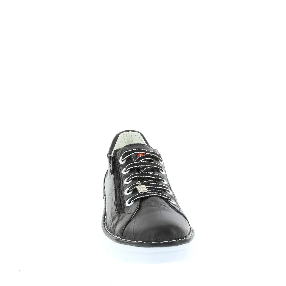 Jose Saenz 'JS-2001 Sneaker' - Black White Eyelets