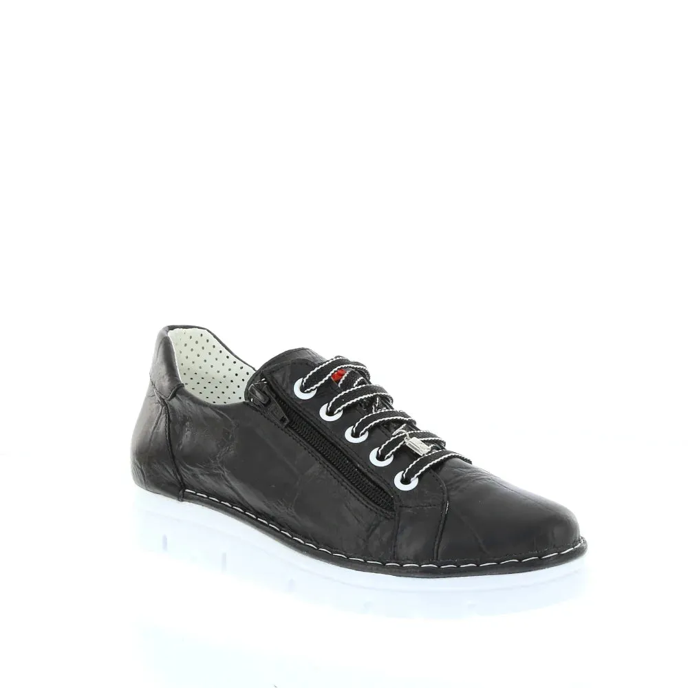 Jose Saenz 'JS-2001 Sneaker' - Black White Eyelets