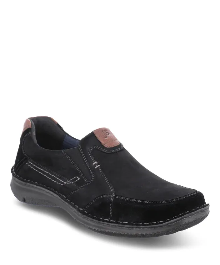 Josef Seibel Anvers Black Leather Shoe