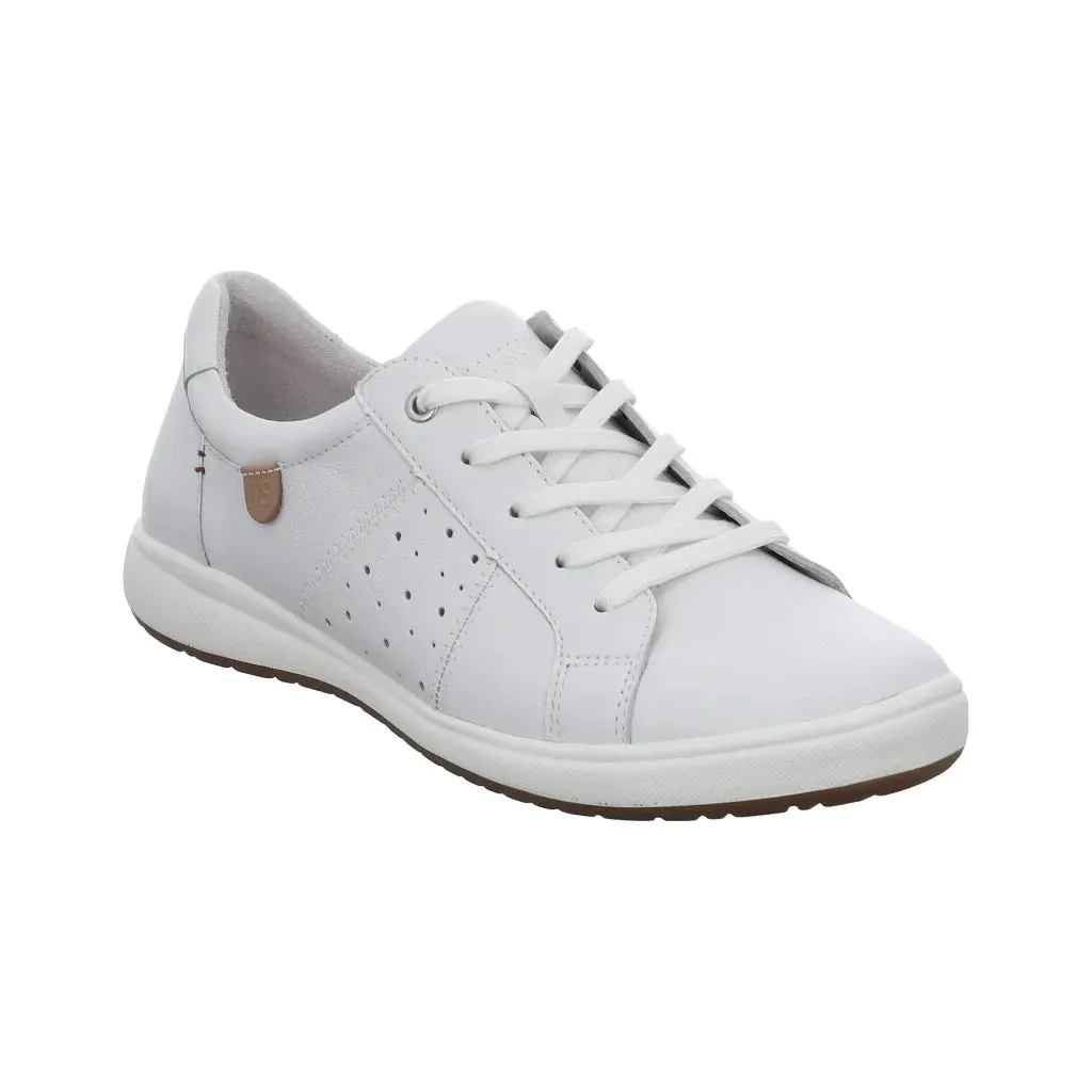 Josef Seibel Caren 01 White Leather Sneaker