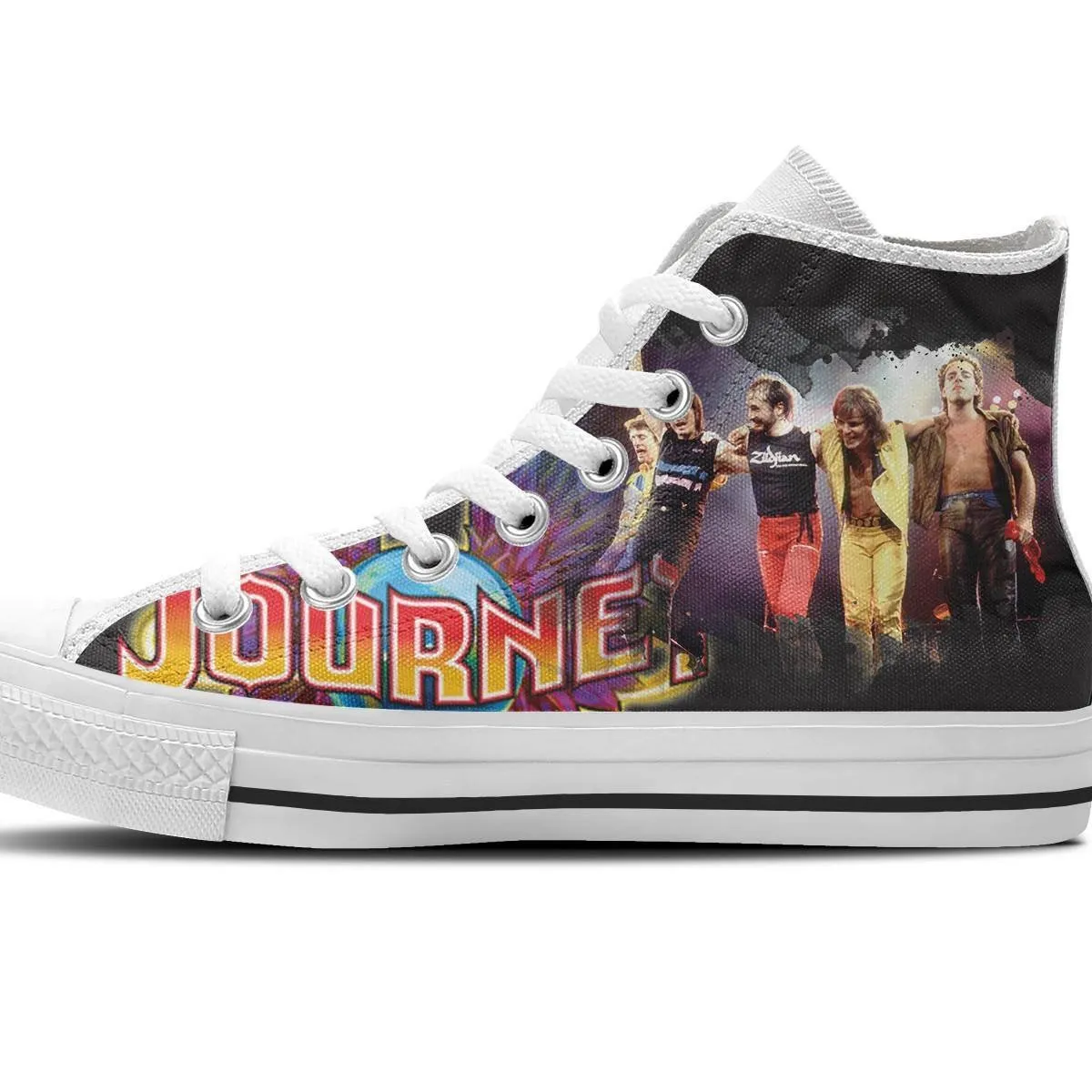 journey band ladies high top sneakers