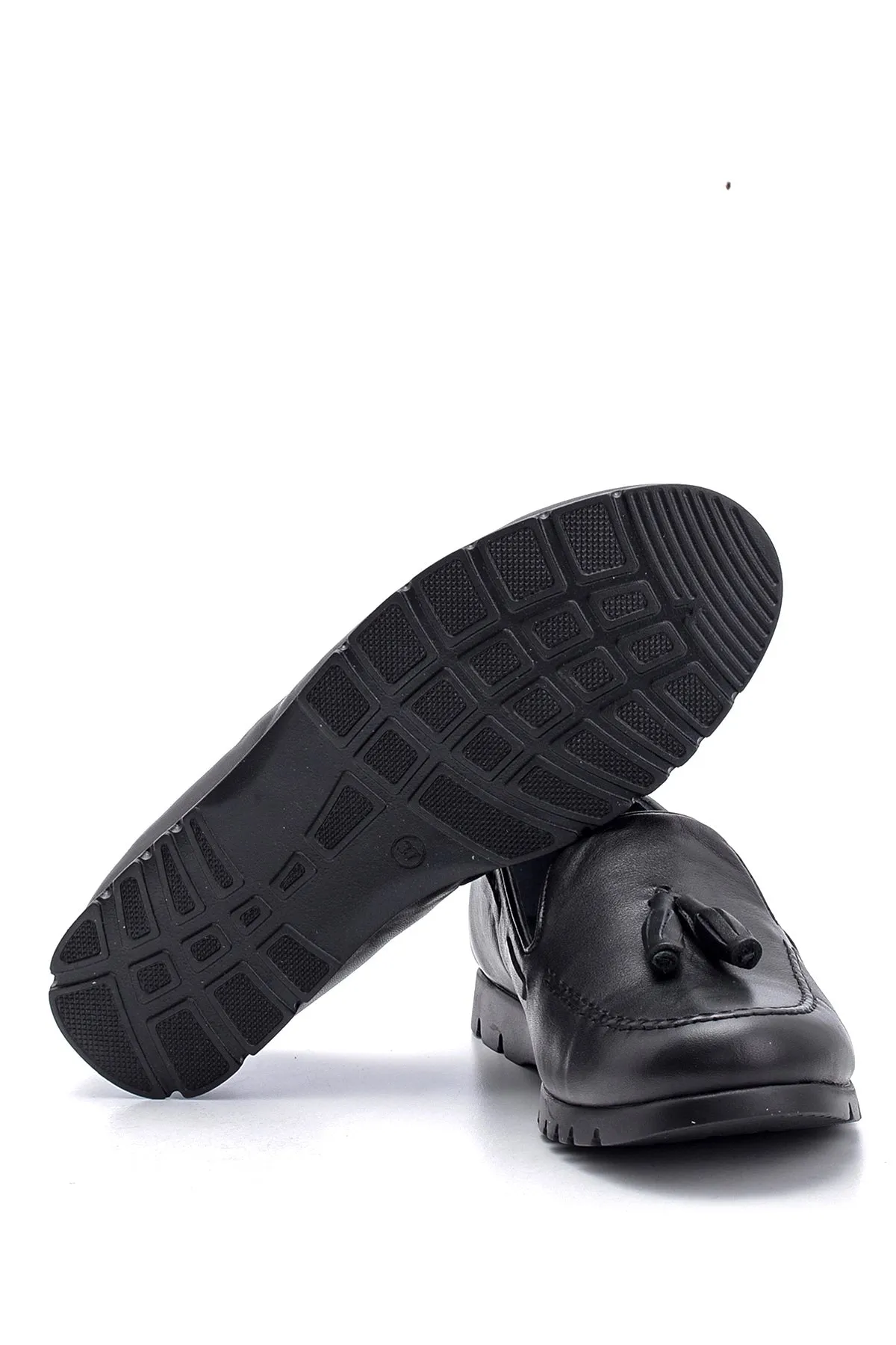 Kadın Deri Püskül Detaylı Loafer