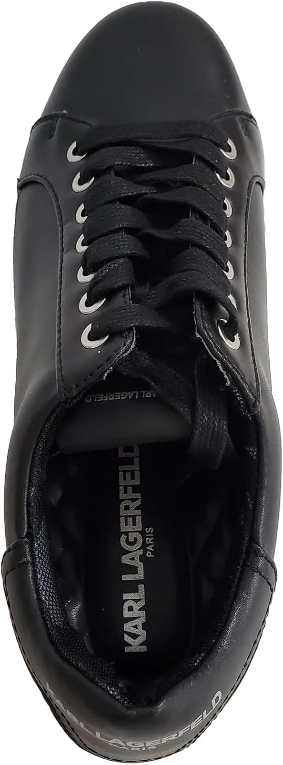 Karl Lagerfeld Paris Men's Recycled Leather Low Top Sneaker