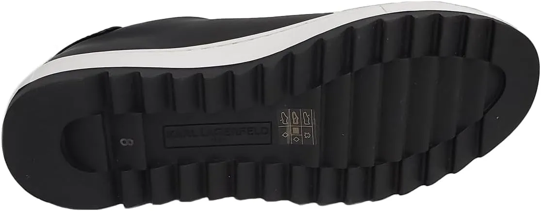 Karl Lagerfeld Paris Men's Recycled Leather Low Top Sneaker