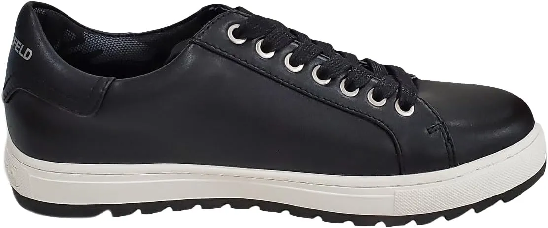 Karl Lagerfeld Paris Men's Recycled Leather Low Top Sneaker