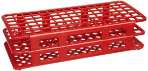 Kartell 225645-0001 Red PP Wet/Dry Test Tube Rack for 13mm Test Tubes, 90 Place (Case of 5)