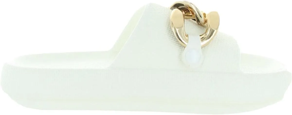 Kenneth Cole Women's Mello Eva Chain Sandal Slide