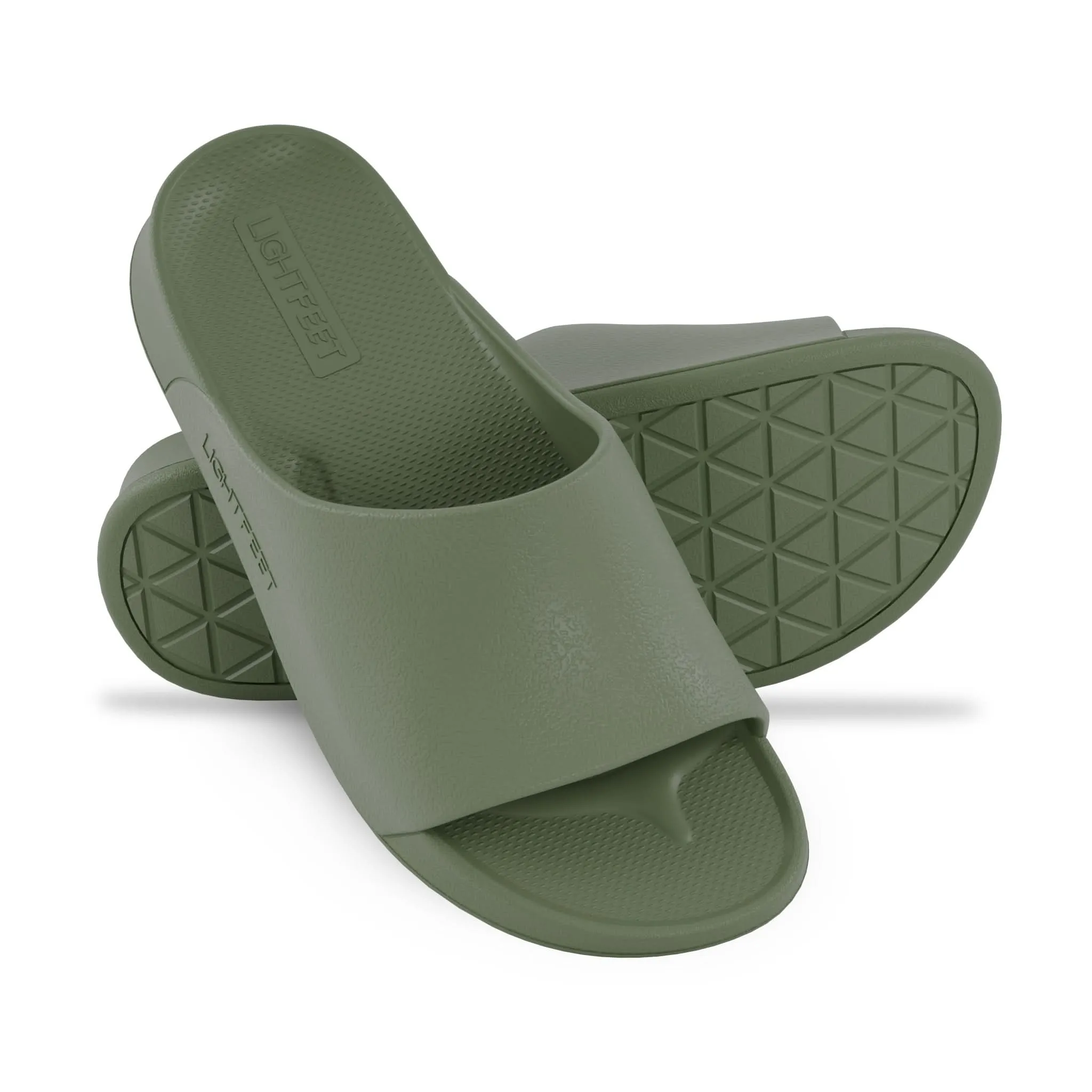 Khaki - Single Strap Slides