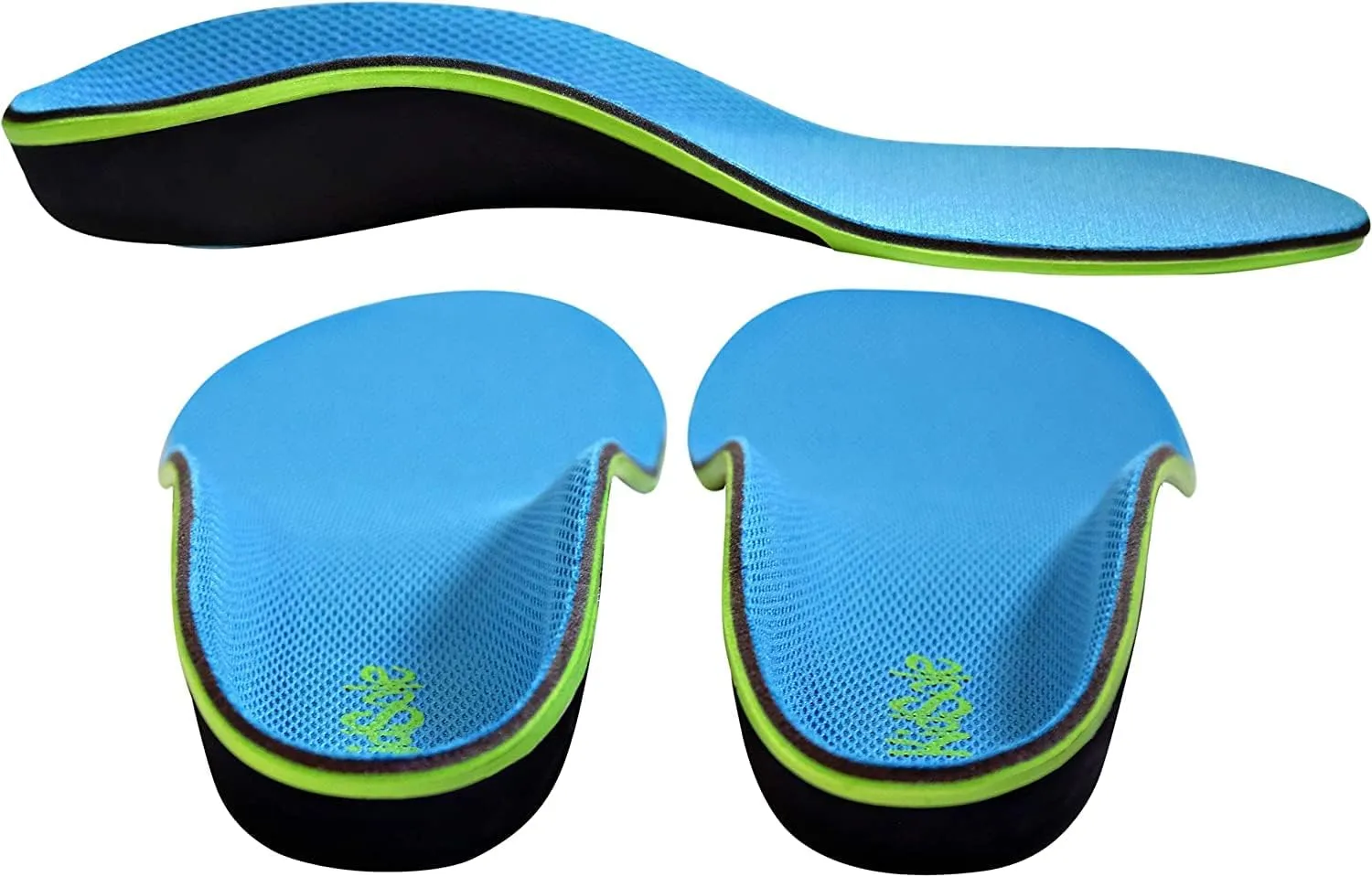KidSole Stealth Fighter: High Arch Support Insole. Slim Profile, Strong Arch, Soft Memory Foam Top & Lightweight Design. Inward/Falling Ankle Correction ((18 CM US Little Kid's Size 9-11))