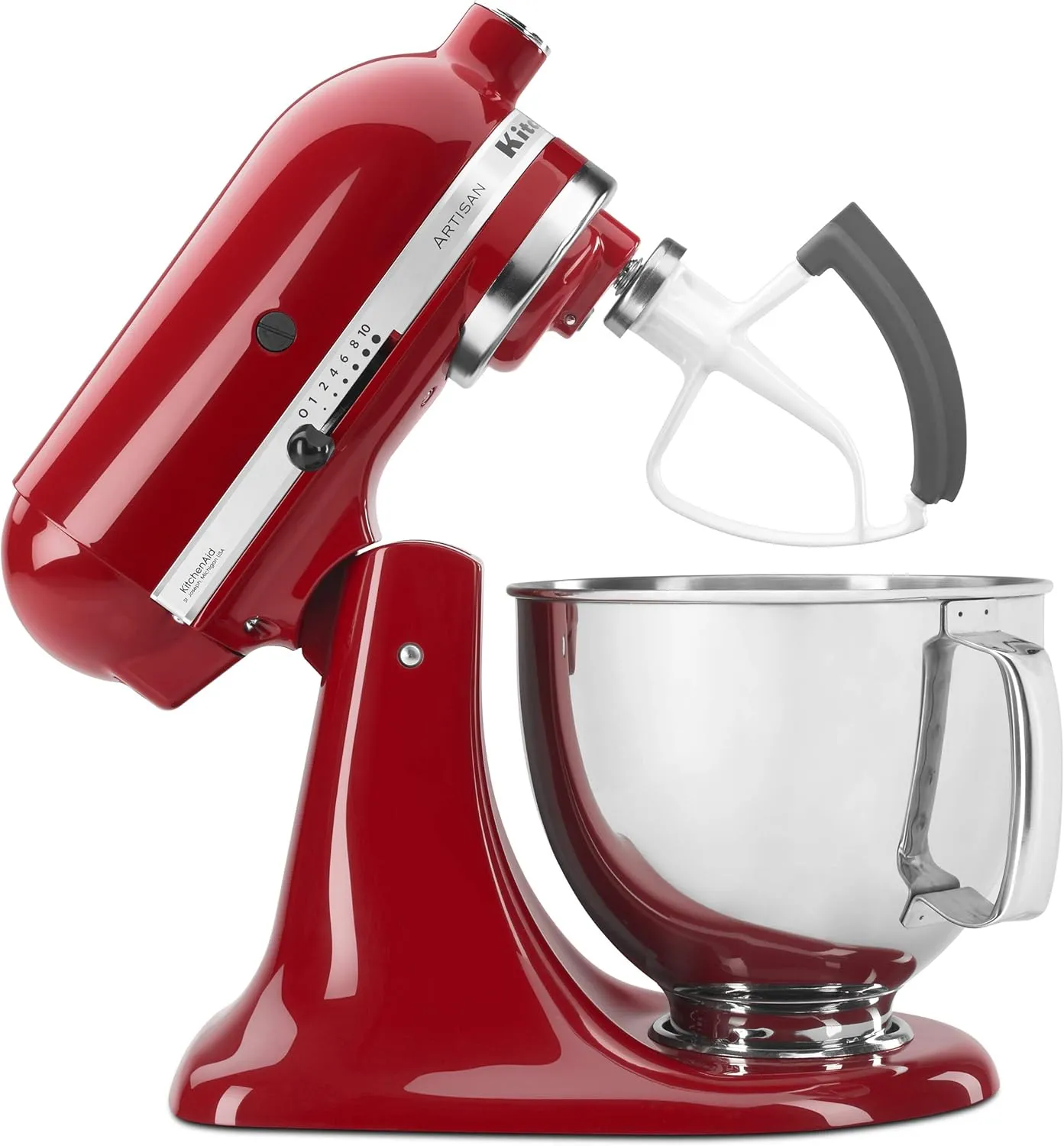 KitchenAid KSM150FEER Value Bundle Artisan 5 Quart Stand Mixer, Empire Red