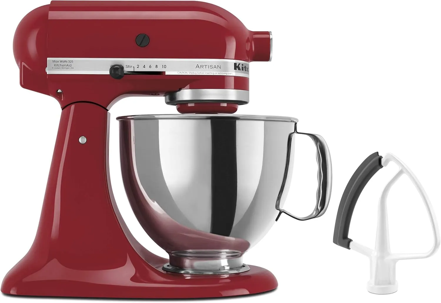 KitchenAid KSM150FEER Value Bundle Artisan 5 Quart Stand Mixer, Empire Red