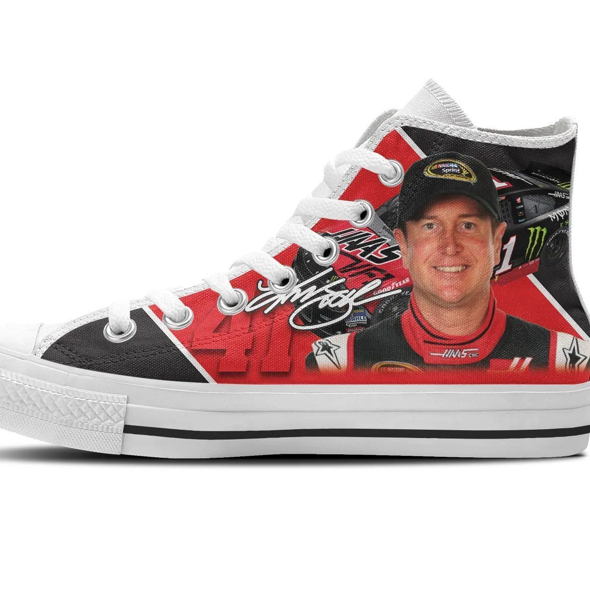 kurt busch new ladies high top sneakers