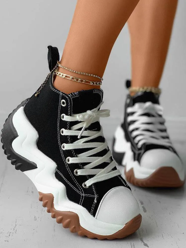 Lace Up Canvas Sneaker